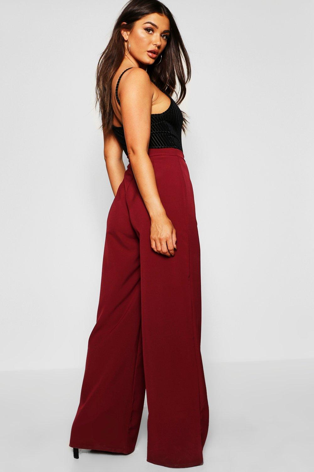 Pantalon rouge online ample